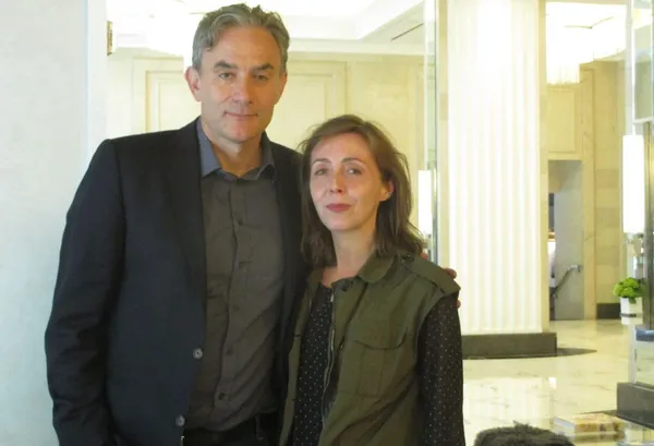 Labyrinth Of Lies director Giulio Ricciarelli with Anne-Katrin Titze